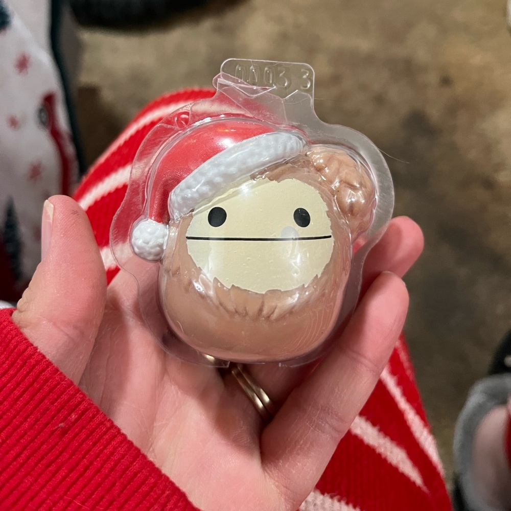 Benny Bigfoot with Santa Hat Squooshems
